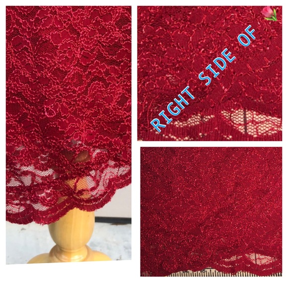 🌷 Maurices Tulip Style Red Lace Dress 🌷 - Picture 4 of 8